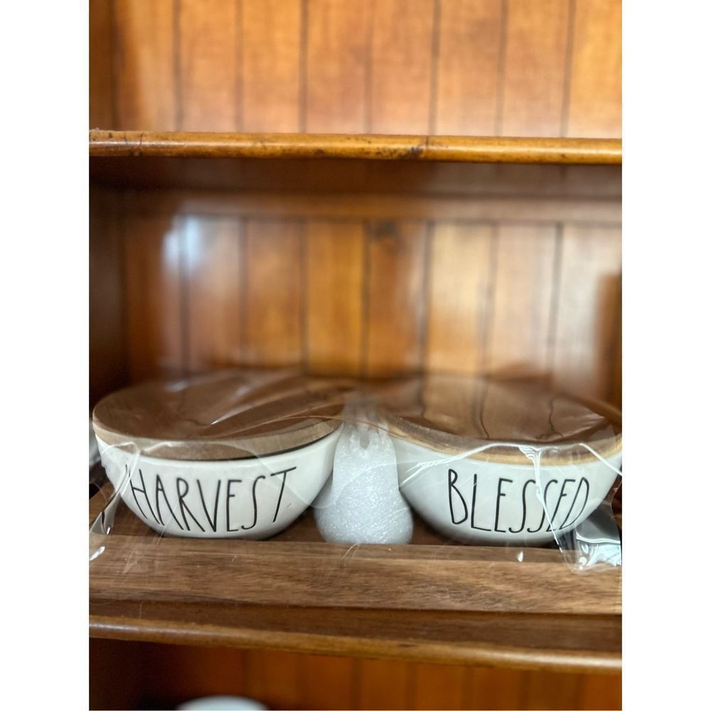 Rae Dunn 3pc Harvest And Blessed
Pinch Bowl Set Thanksgiving Fall Decor